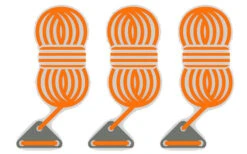 Bent Abspannleinen 3er Set Orange -ZeltTraum Deutschland Verkaufs-Shop 251461 1777525 1