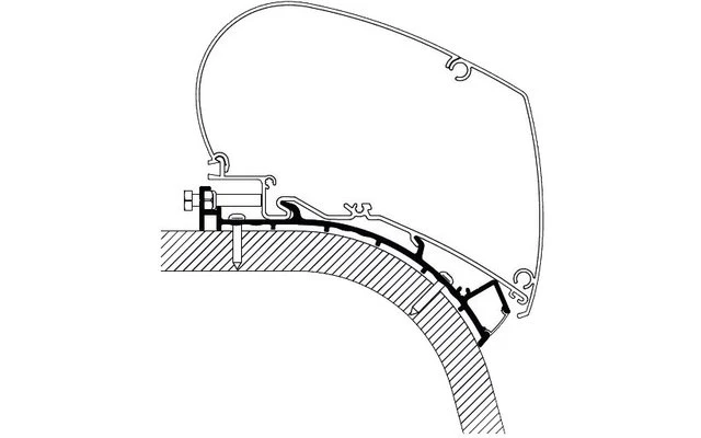 Thule Eriba Touring 820 Markisenadapter 5,0 M 1 Thule Eriba Touring 820 Markisenadapter 5,0 M