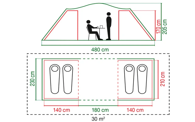 Coleman Spruce Falls 4 Tunnelzelt 5 Coleman Spruce Falls 4 Tunnelzelt - Image 5