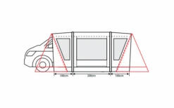 Outdoor Revolution Cayman Combo Air Vorzelt Low 180 Bis 210 Cm -ZeltTraum Deutschland Verkaufs-Shop 636903 4332455