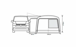 Outdoor Revolution Cayman Combo Air Vorzelt Low 180 Bis 210 Cm -ZeltTraum Deutschland Verkaufs-Shop 636907 4332467