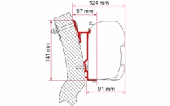 Fiamma Wingamm Oasi Markisenadapter Für Fiamma F45 230 Cm -ZeltTraum Deutschland Verkaufs-Shop 661035 4521120