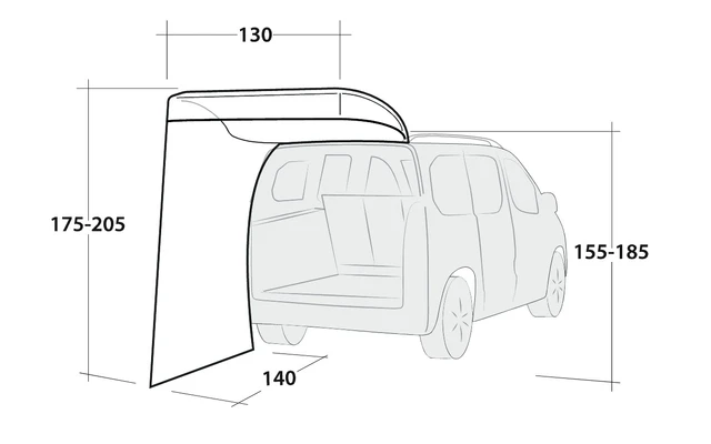Outwell Seitenwand Upcrest 4 Outwell Seitenwand Upcrest - Image 4