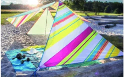 Bent Zip- Canvas Single Verbindbares Sonnensegel 250 X 250 X 250 Cm Mint -ZeltTraum Deutschland Verkaufs-Shop 696500 4862600