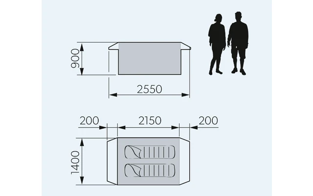 Dometic Pico FTC 2X2 TC Aufblasbares Campingzelt Für Zwei Personen 1 Dometic Pico FTC 2X2 TC Aufblasbares Campingzelt Für Zwei Personen