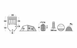 High Peak Zelt Goshawk 4 Tunnelzelt -ZeltTraum Deutschland Verkaufs-Shop 803042 5244845