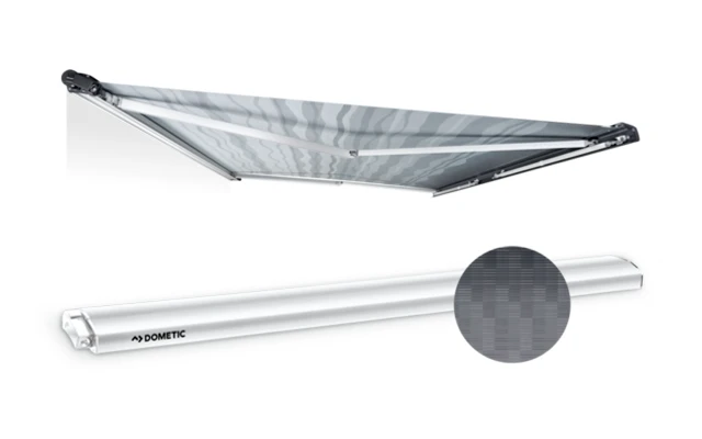 Dometic PerfectRoof PR 2000 Markise Tuchfarbe Horizon Grey Gehäusefarbe Weiß 2,6 M 3 Dometic PerfectRoof PR 2000 Markise Tuchfarbe Horizon Grey Gehäusefarbe Weiß 2,6 M - Image 3